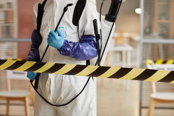 Professional Blood Cleanup technician working in Garfield, TX